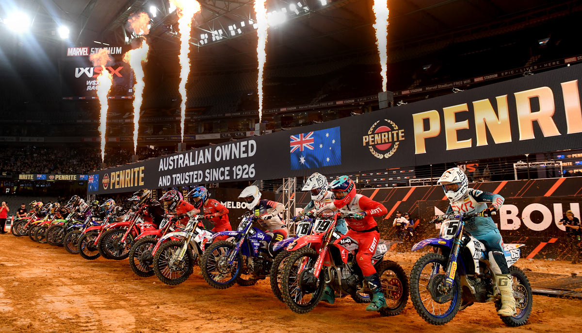 WSX Australian GP Start Gate Marvel Stadium