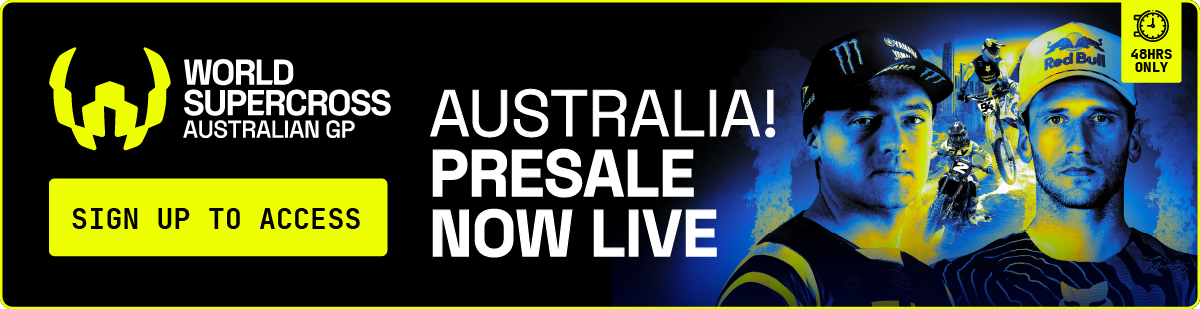 Sign Up For Presale to the World Supercross Australian GP